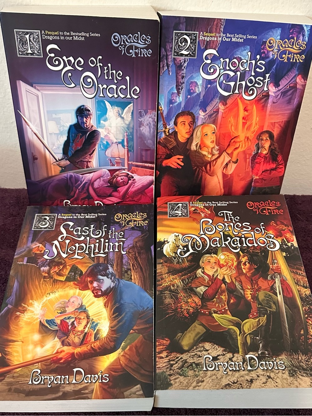 Lot of 4 Oracles of Time paperback books 1 2 3 4 1 - 4 Bryan Davis